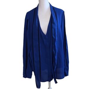 New York & Company Blue Blouse